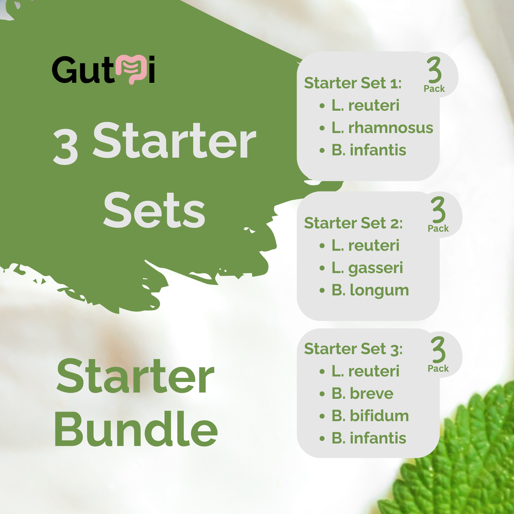 L. reuteri + 6 more strains (7 total) – Includes all Lost Species | 3 Yogurt Starter Sets | Starter Bundle | Starter Cultures | 3 Sets | 9 Starter